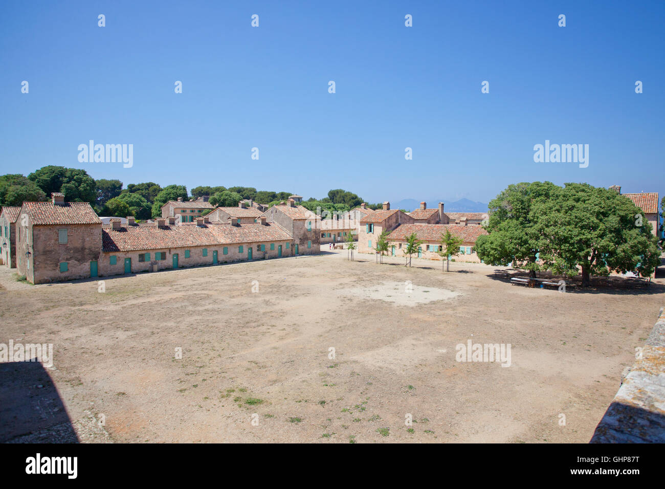 Historic fort Musee de la Mar, Île Sainte Marguerite, France Stock