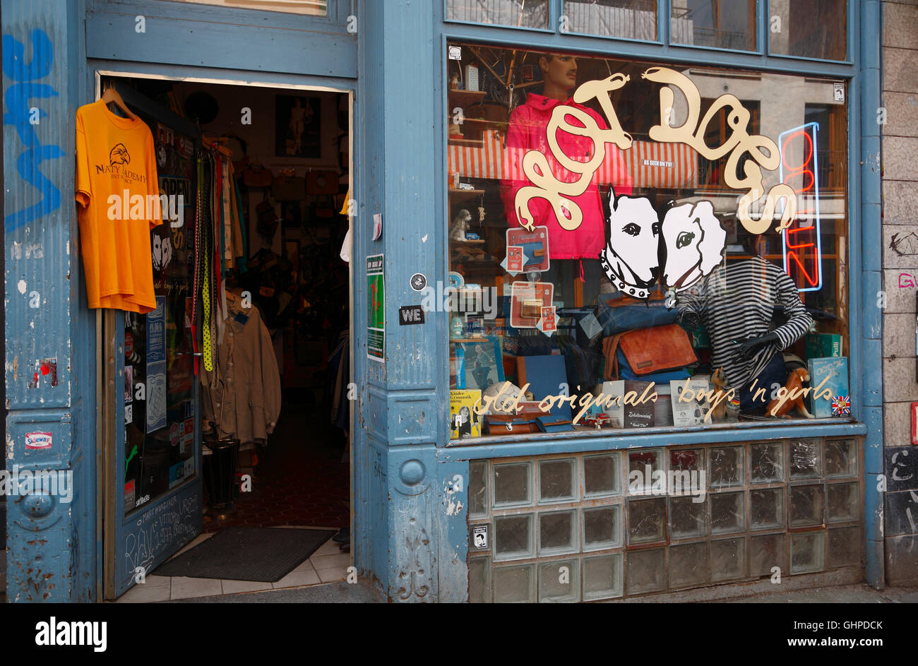Karolinenviertel, small shop, Hamburg, Germany, Europe Stock Photo