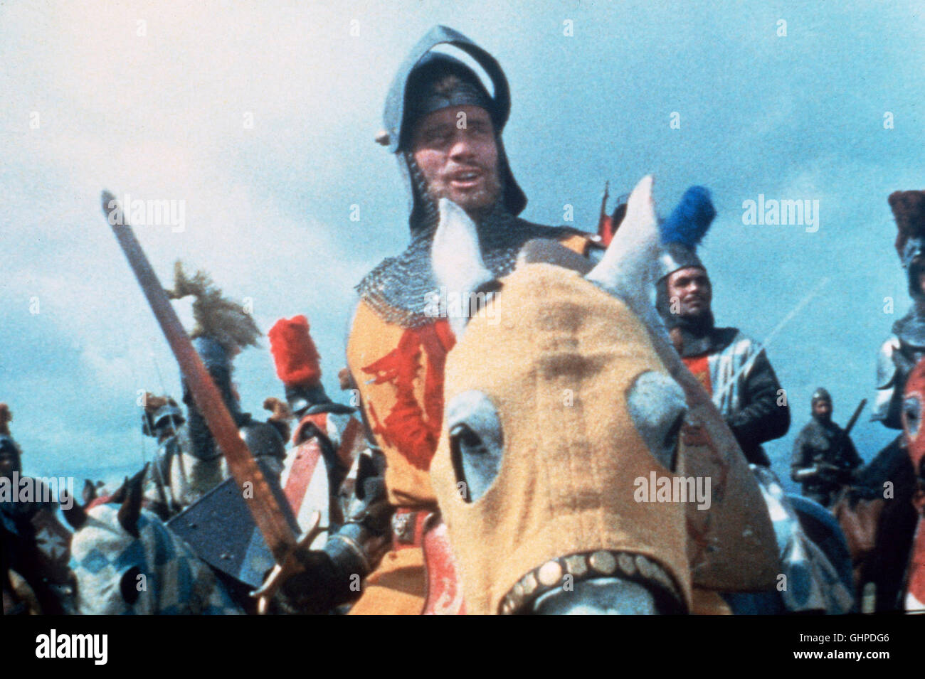 DIE RITTER DER TAFELRUNDE Szene mit MEL FERRER als König Artus Regie Richard Thorpe aka