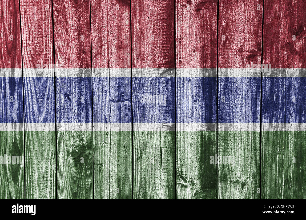 Flag on weathered wood Stock Photo - Alamy