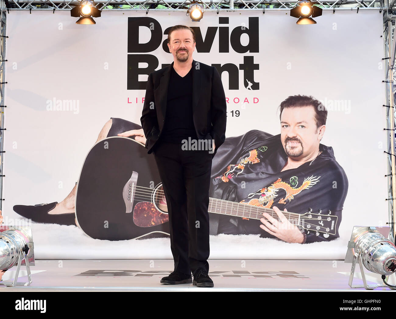 Ricky Gervais attending the world premiere of David Brent: Life On The