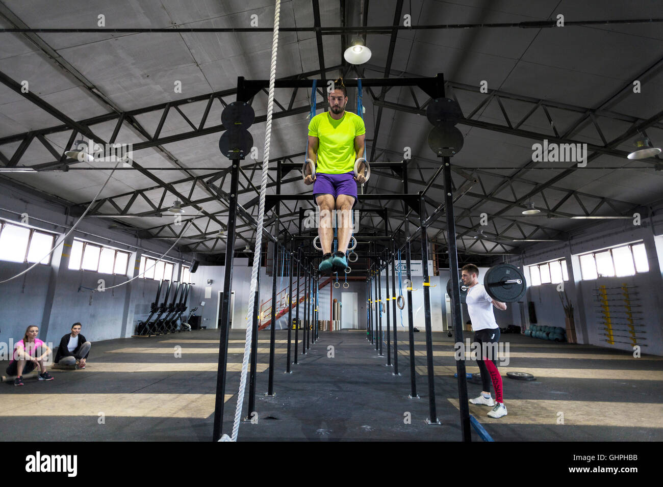 Man rings gym hires stock photography and images Alamy