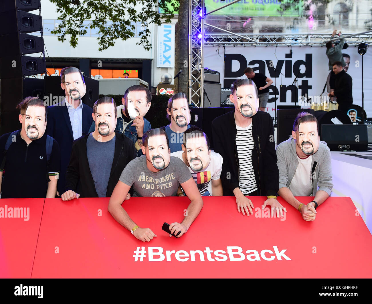 Ricky Gervais fans attending the world premiere of David Brent: Life On