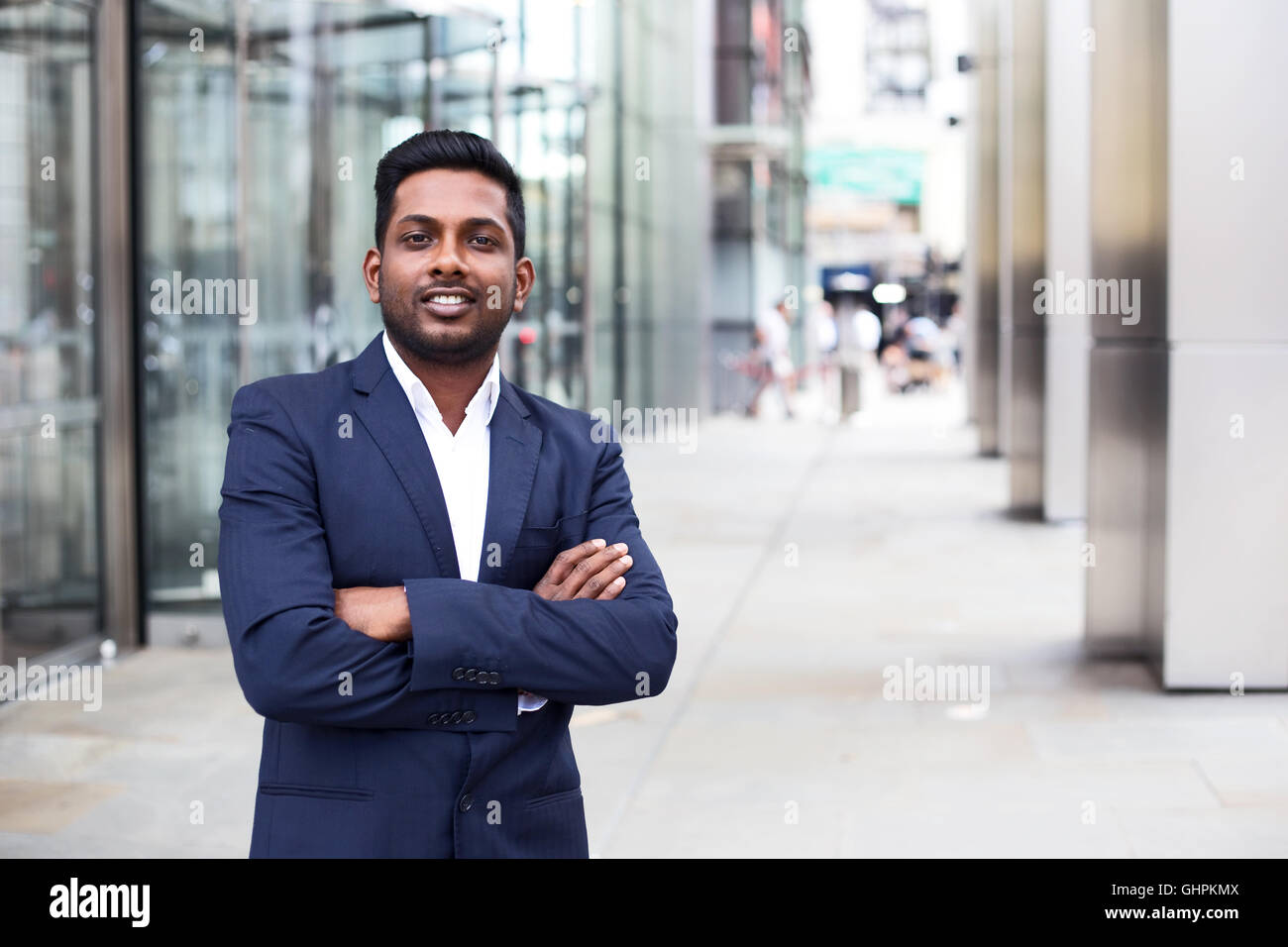 Indian man arms crossed hi-res stock photography and images - Alamy
