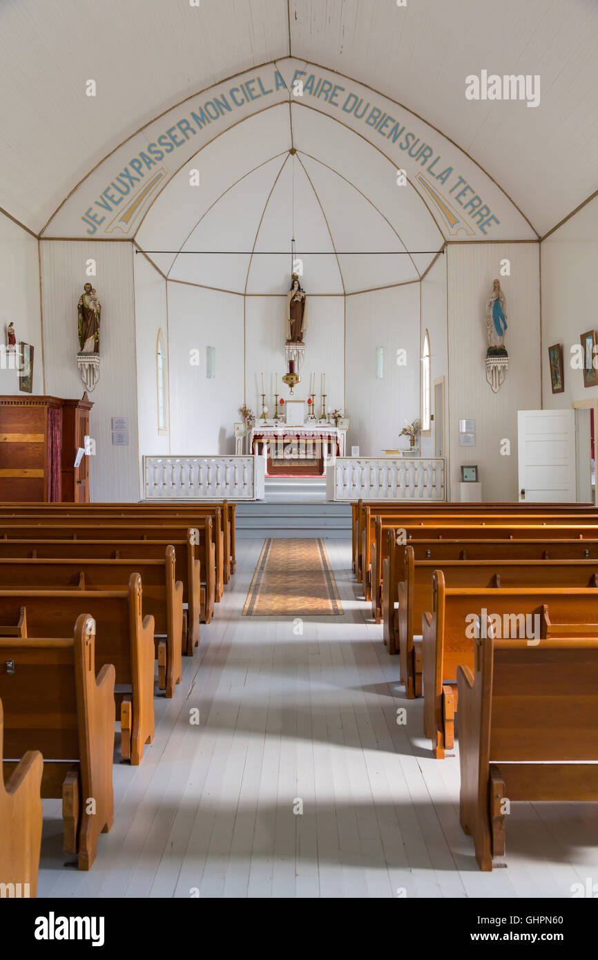 The Ste. Thérèse Roman Catholic Church interior sanctuary at Cardinal