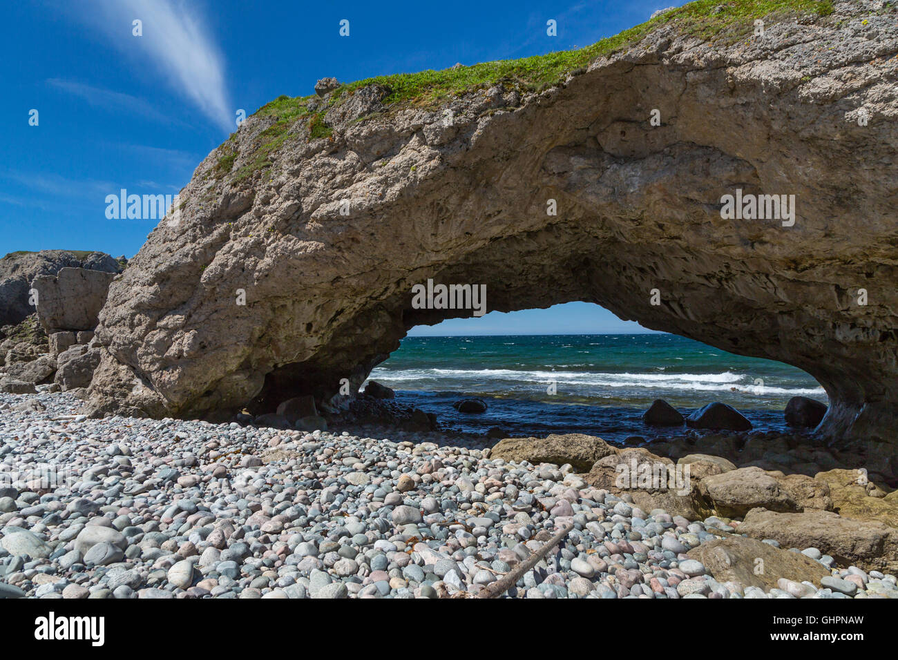 Arches Provincial Park on the Northern Peninsula, Newfoundland and Labrador, Canada. Stock Photo