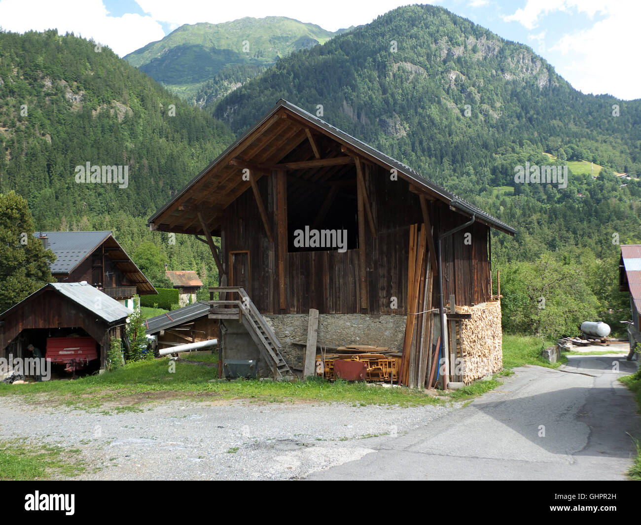 nr Servoz, Chamonix Mont Blanc, Rhone Alps, Haute Savoie, France, Europe, EU Stock Photo