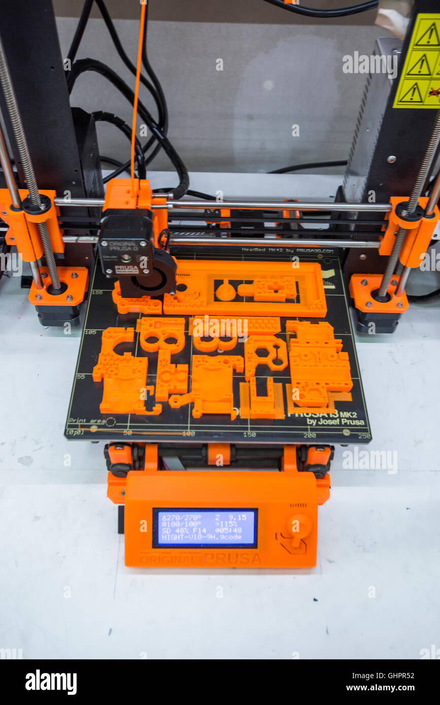 3D printer from Josef Prusa, Prusa i3, prints for another printers, part of  printer Stock Photo - Alamy