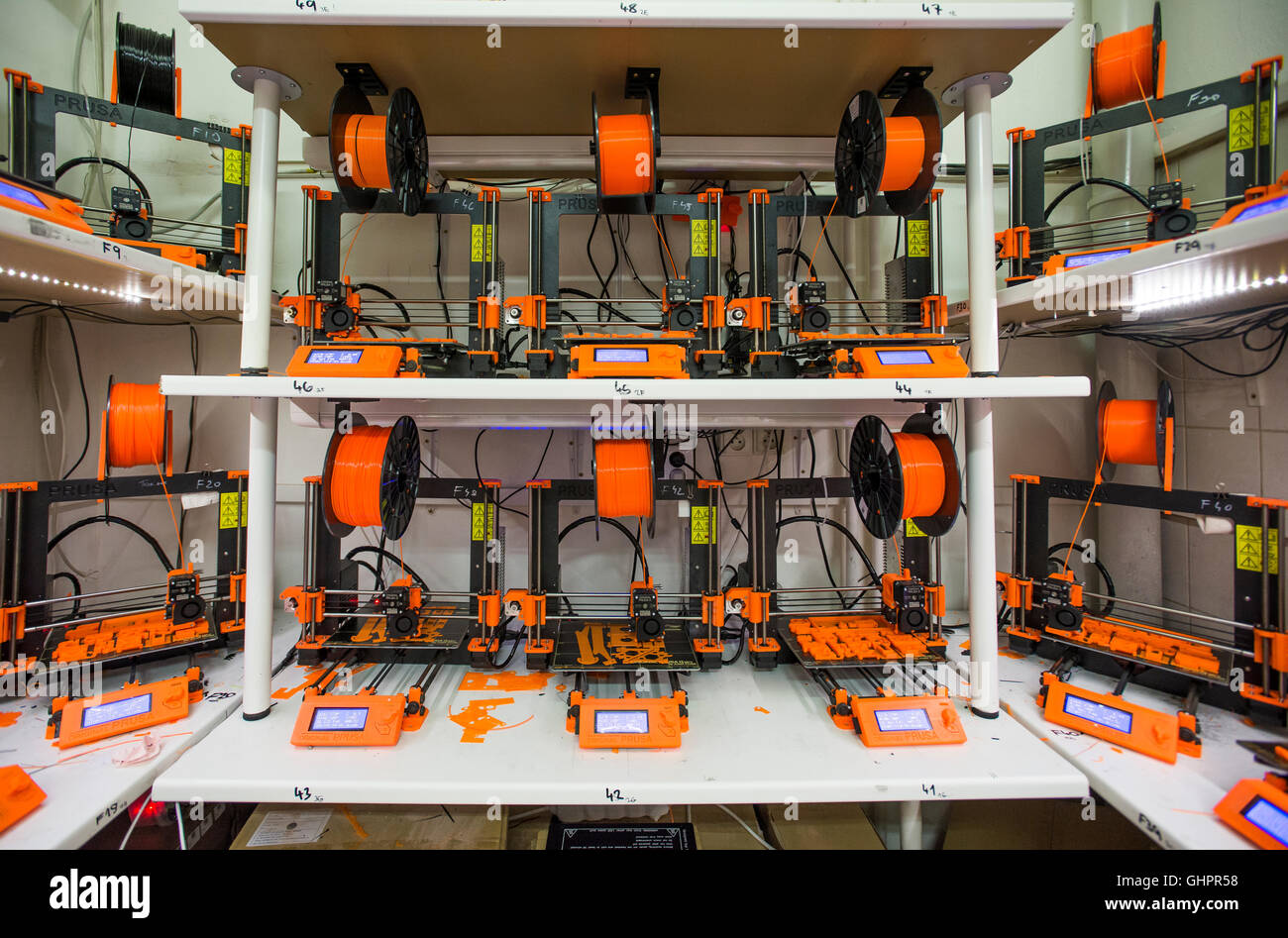 3D printer from Josef Prusa, Prusa i3, prints for another printers, farm  Stock Photo - Alamy