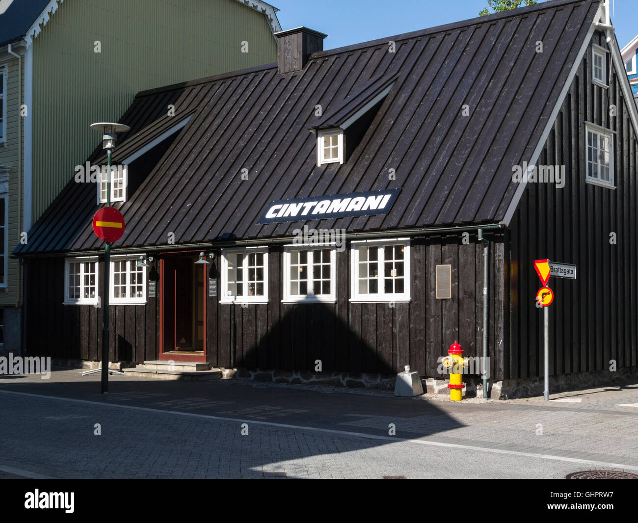 Icelandic outdoor clothing brand in one of few remaining old buildings in  Reykjavik historic city centre Iceland's capital city Stock Photo - Alamy