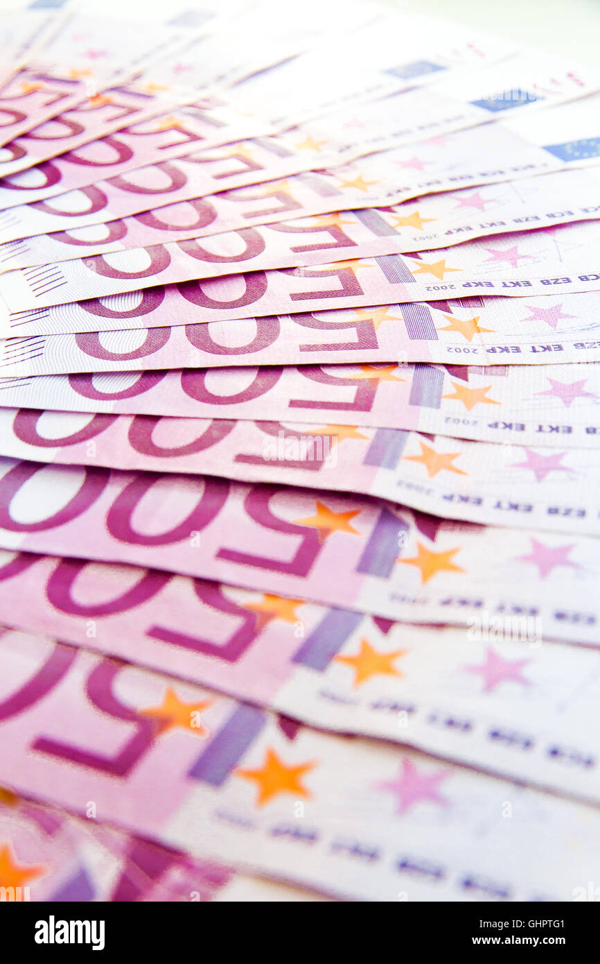 500 Euro bank notes Stock Photo - Alamy