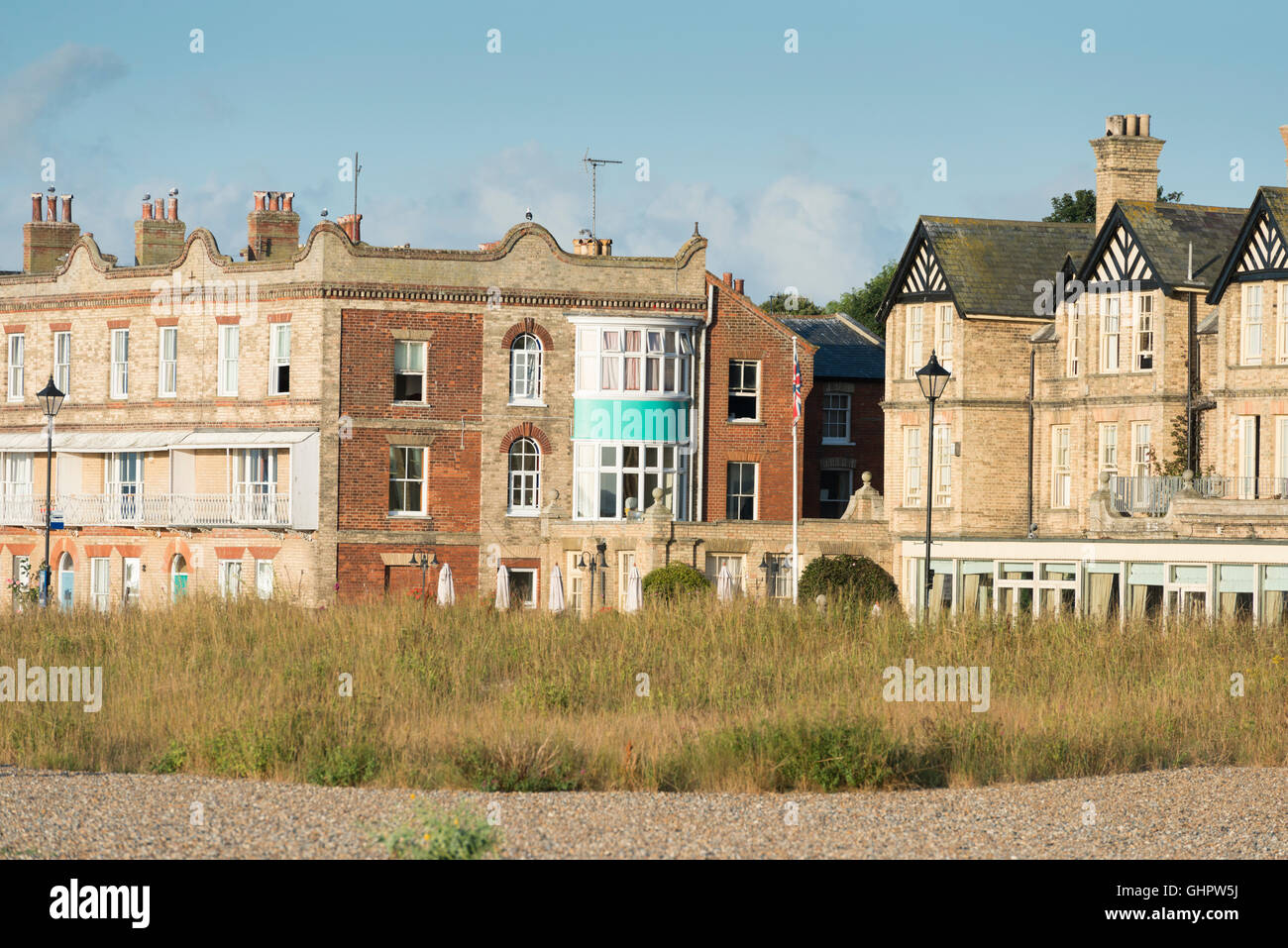 The Wentworth hotel and old houses with interesting architecture in