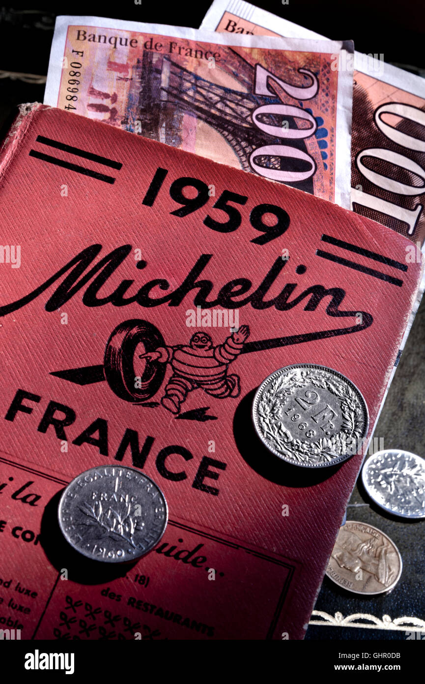 MICHELIN GUIDE 1950’s VINTAGE OLD FRENCH FRANCS CONCEPT PreEuro EU