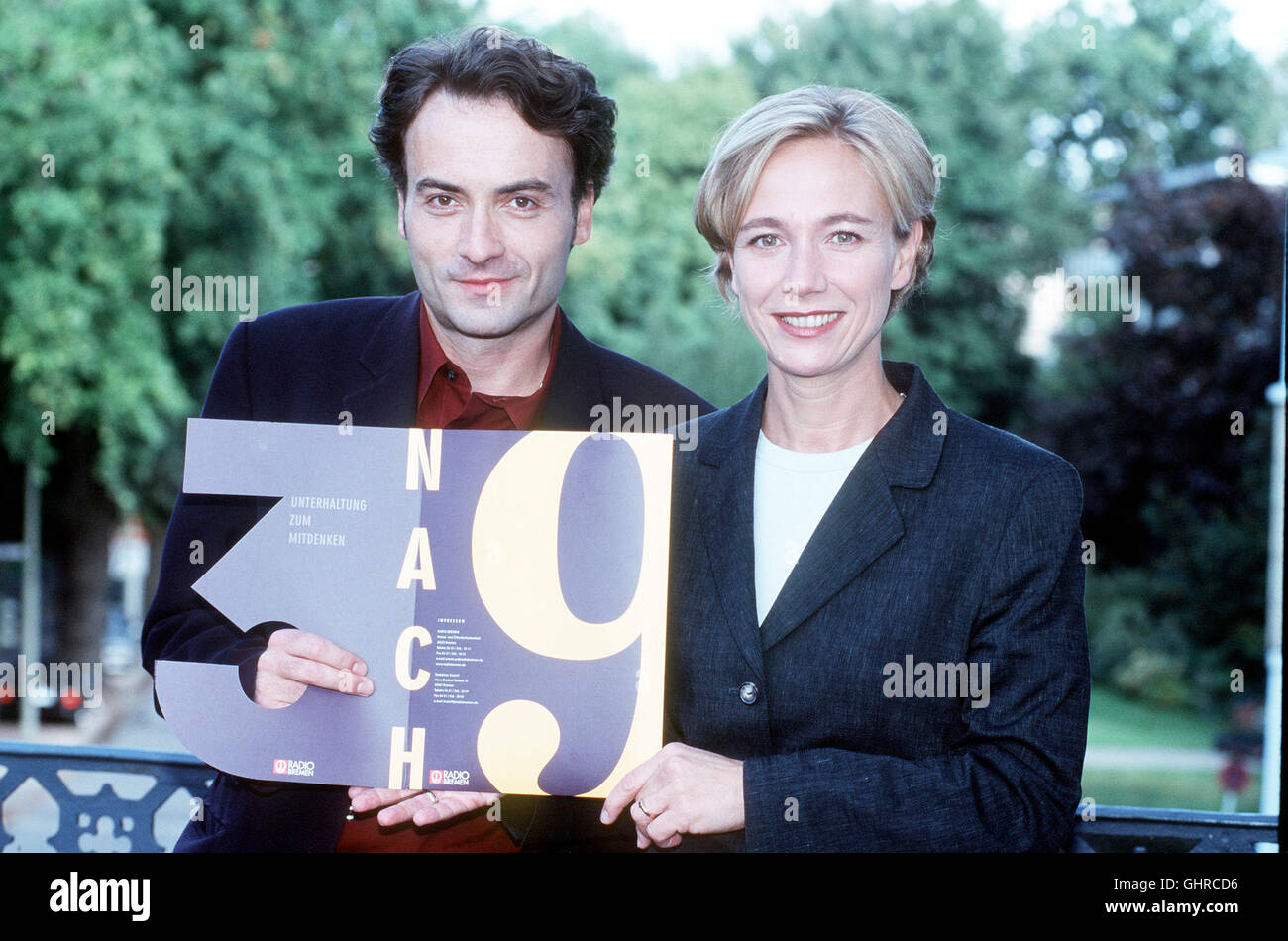 3nach9 - Die Bremer Talkshow - Moderation: AMELIE FRIED und GIOVANNI DI LORENZO. Stock Photo