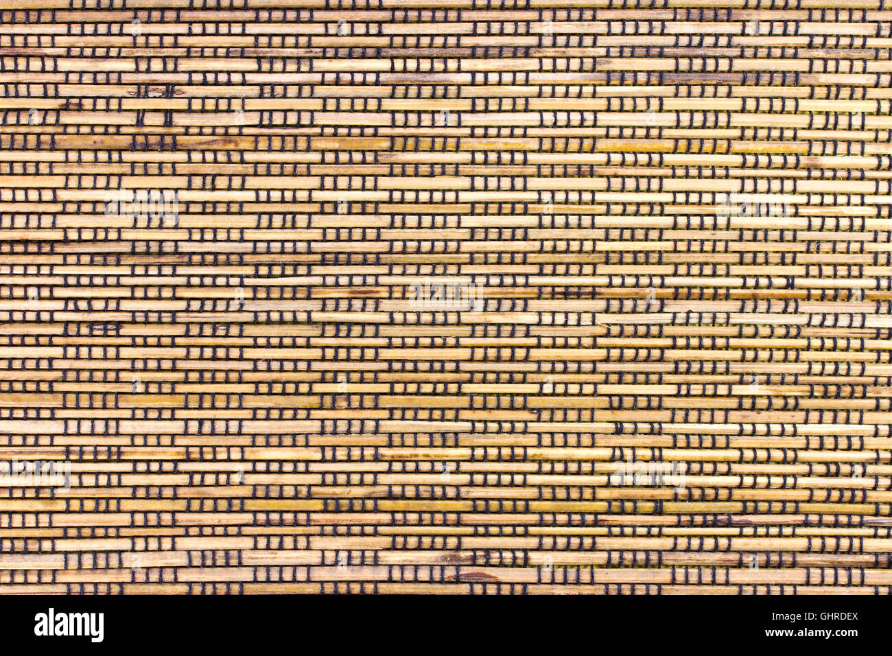 Natural beige bamboo mat texture Stock Photo Alamy