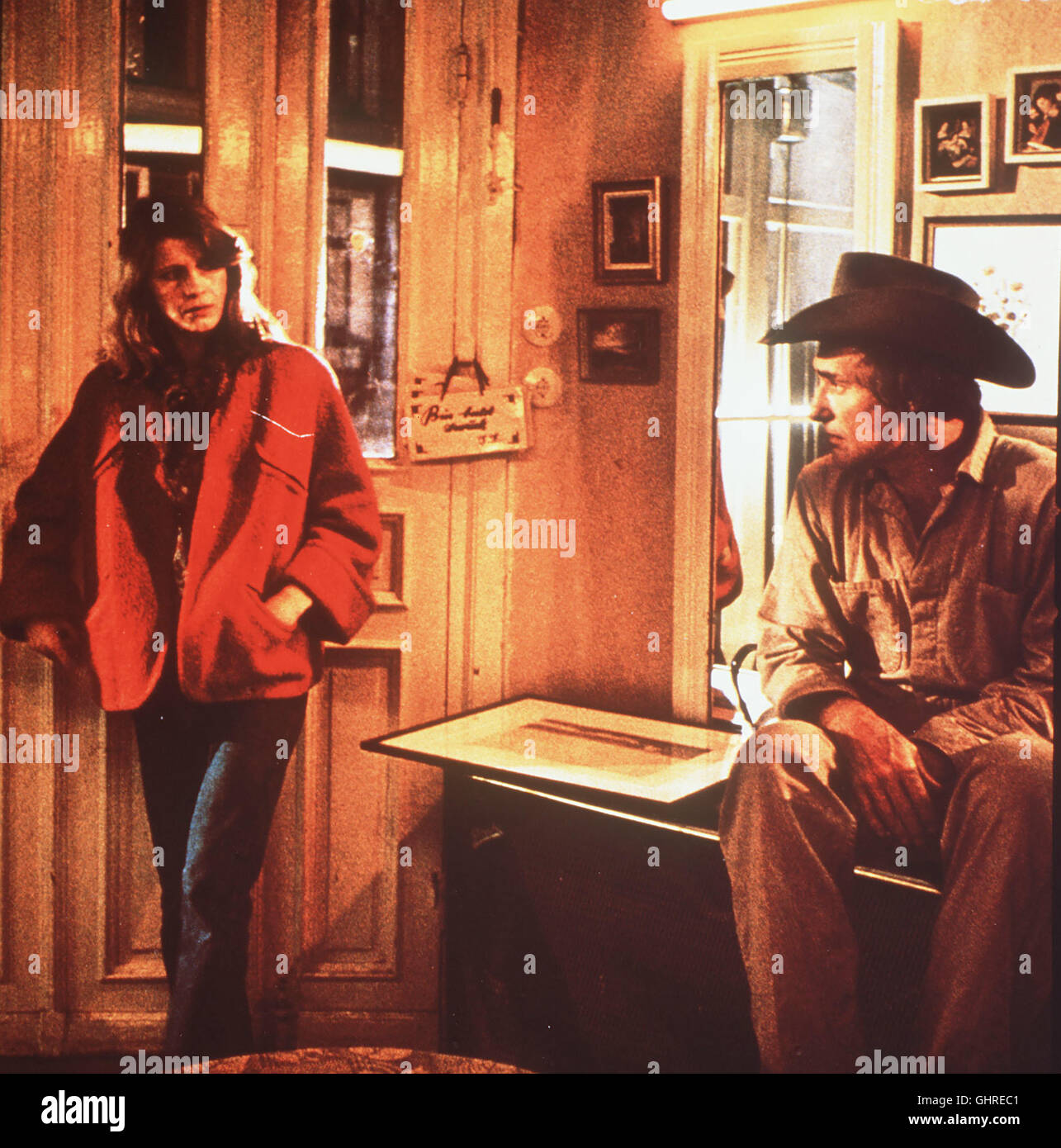 der amerikanische freund - Szene mit Tom Tipley (DENNIS HOPPER) und Marianne (LISA KREUZER). Regie: Wim Wenders aka. L' Ami Americain Stock Photo