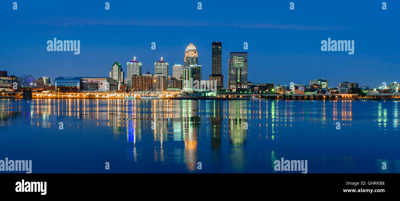 Louisville Kentucky Skyline Stock Photo