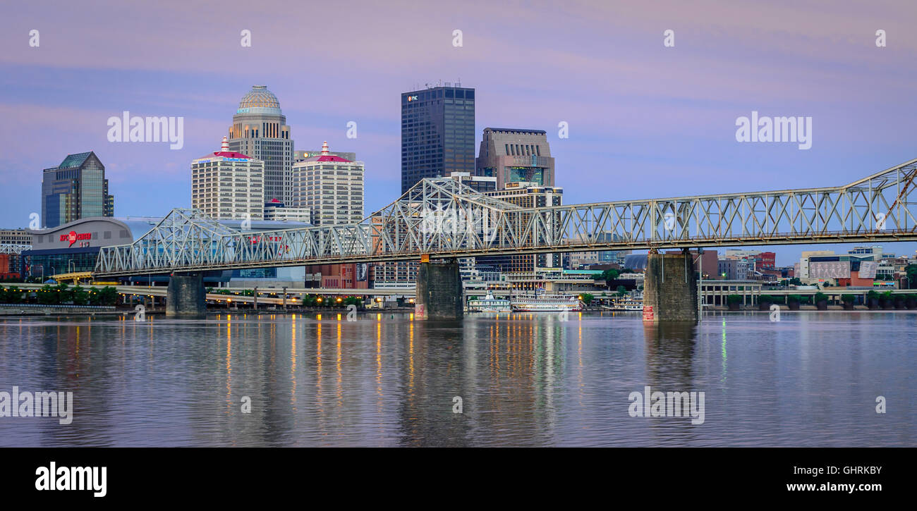 Louisville Kentucky Skyline Stock Photo