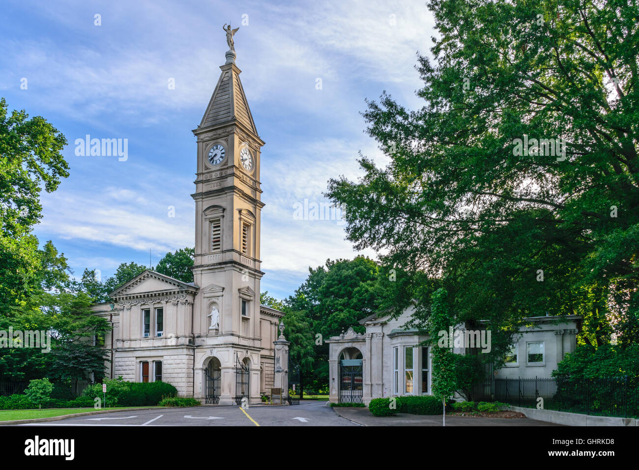 Louisville, Kentucky, USA - JULY 10, 2016: Established in 1848 Cave Hill Cemetery is the final resting place of Muhammad Ali, Co Stock Photo