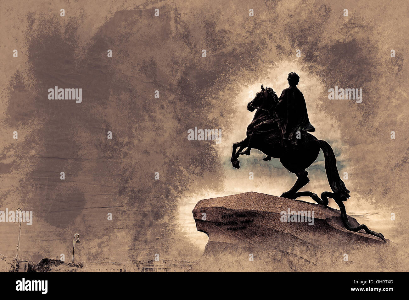 The Bronze Horseman Stock Photo Alamy