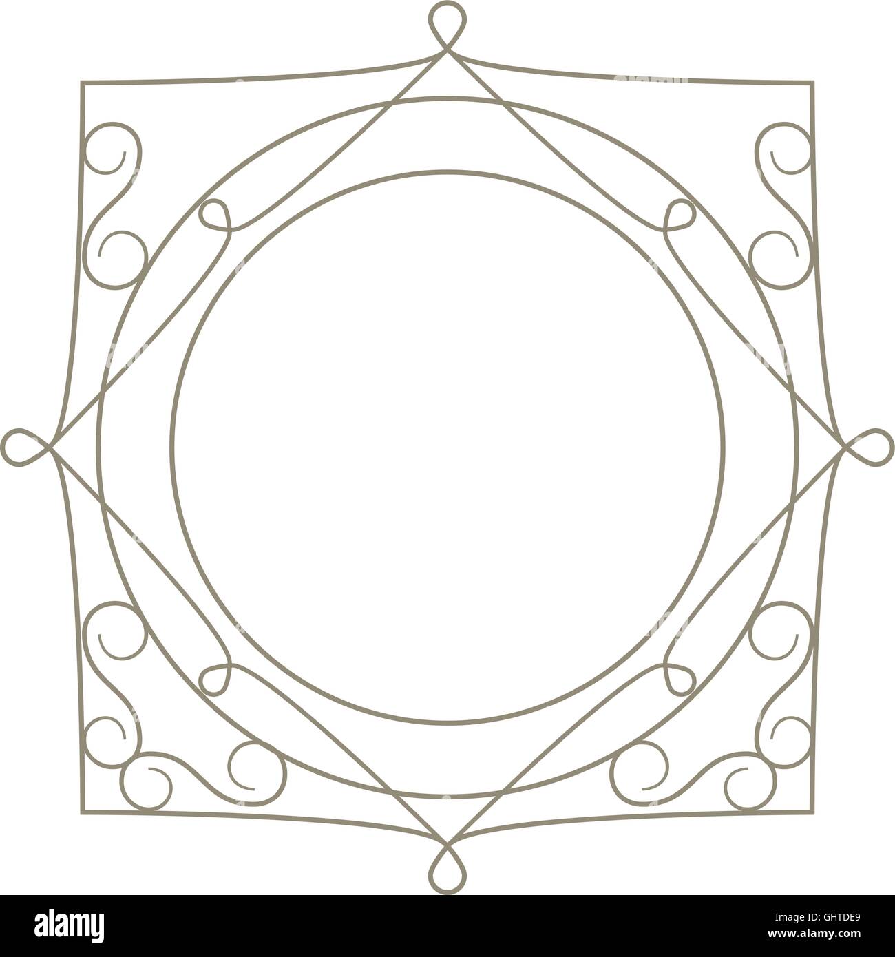 decorative vintage frame icon Stock Vector Image & Art - Alamy
