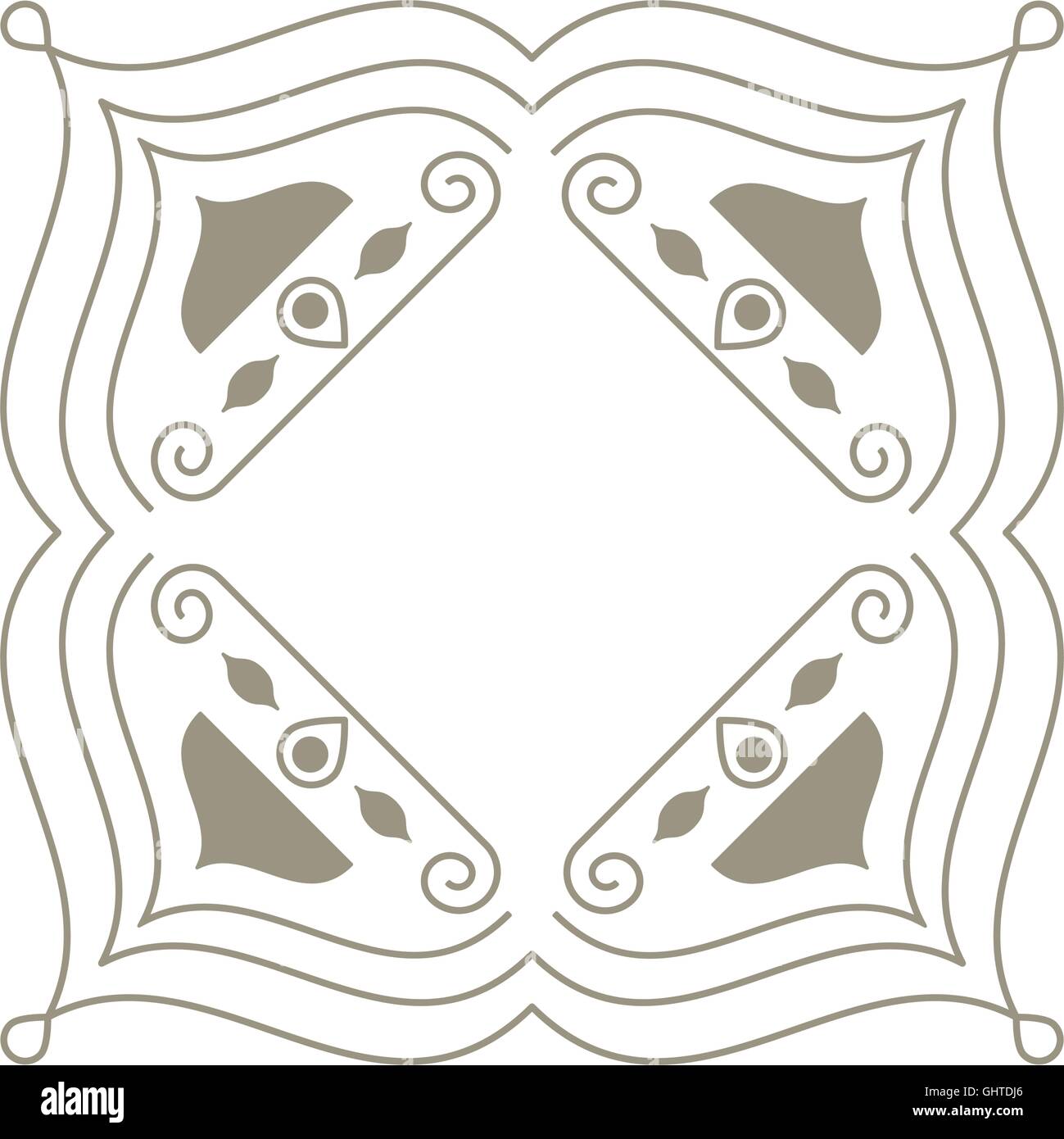 decorative vintage frame icon Stock Vector Image & Art - Alamy