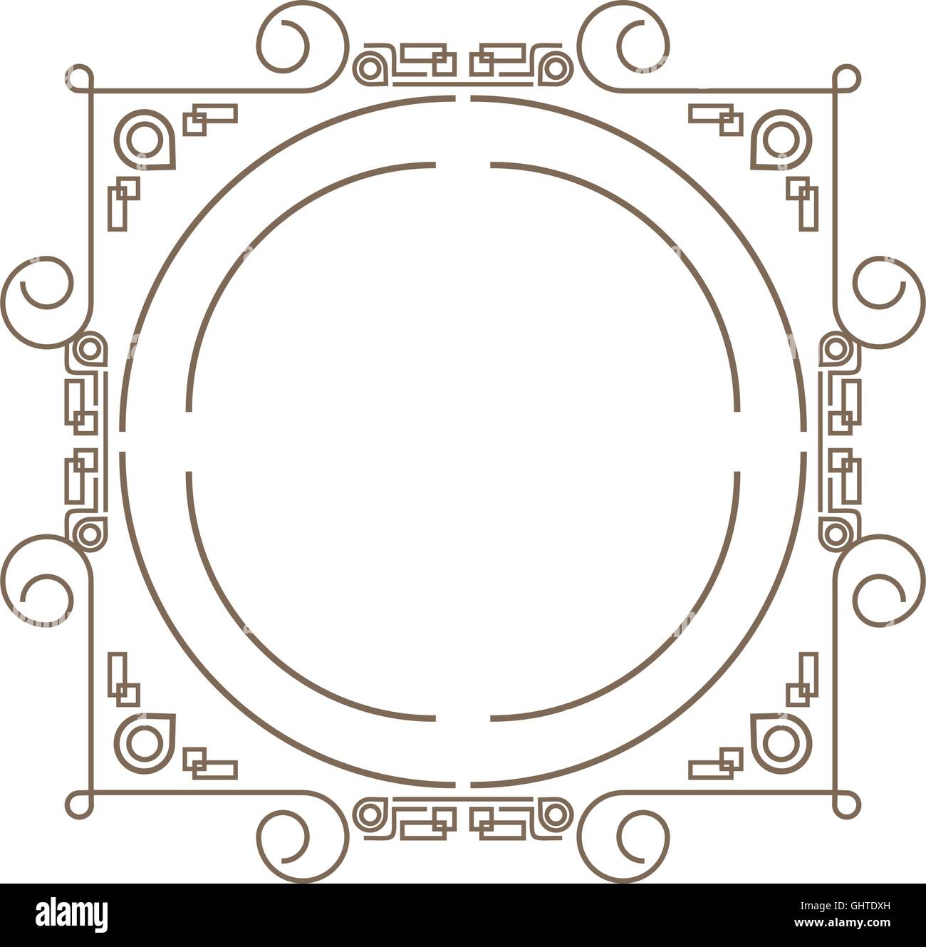 decorative vintage frame icon Stock Vector Image & Art - Alamy