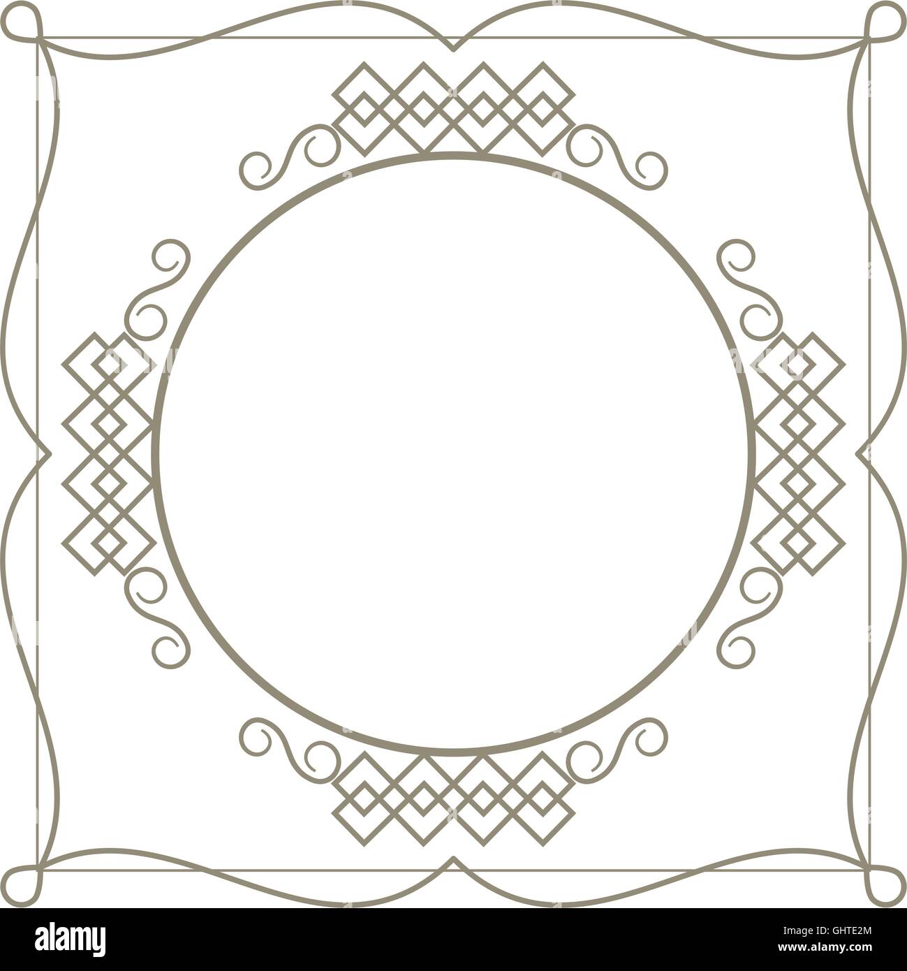 decorative vintage frame icon Stock Vector Image & Art - Alamy