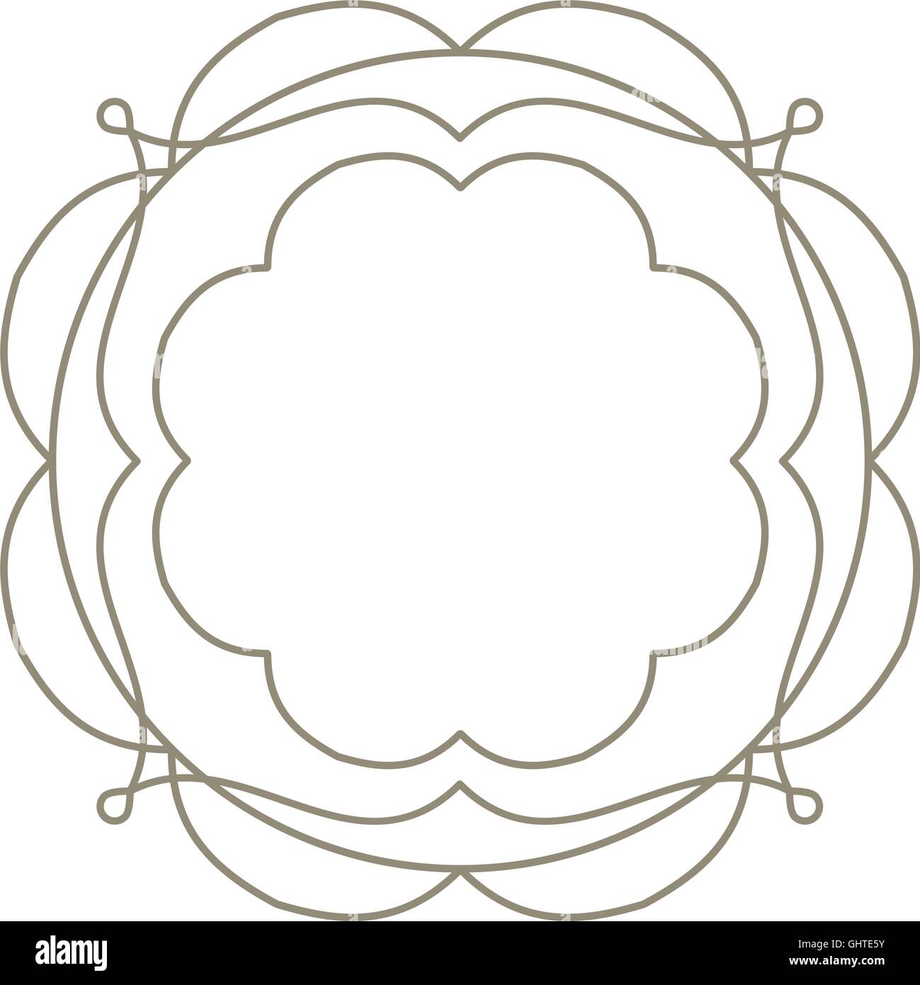decorative vintage frame icon Stock Vector Image & Art - Alamy