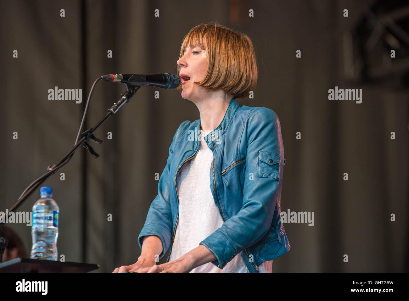 Beth Orton performs during the Caught By The River Thames festival at Fulham Palace on August 6, 2016 in London, England. Stock Photo