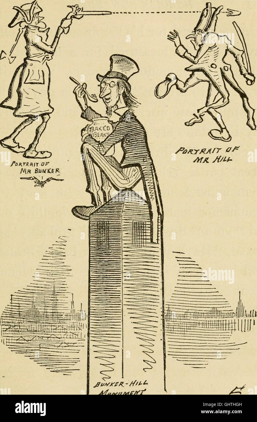 A comic history of the United States (1880) Stock Photo
