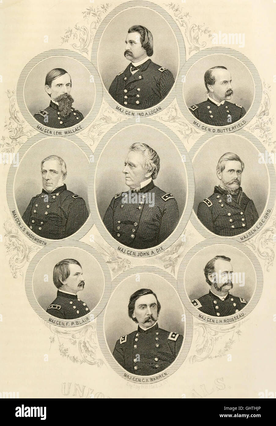 The history of the Civil War in America; comprising a full and impartial account of the origin and progress of the rebellion, of the various naval and military engagements, of the heroic deeds Stock Photo