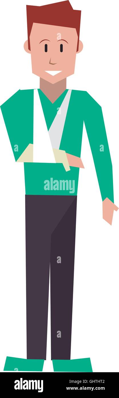 man with broken arm icon Stock Vector Image & Art - Alamy