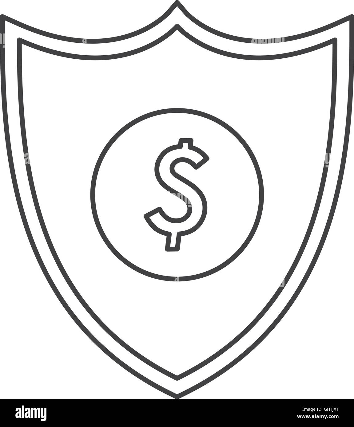 shield dollar sign icon Stock Vector Image & Art Alamy
