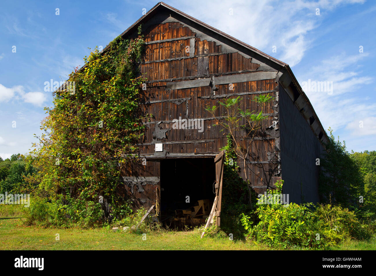 tobacco shed windsor ct Tobacco shed, Northwest Park, Windsor, Connecticut Stock Photo