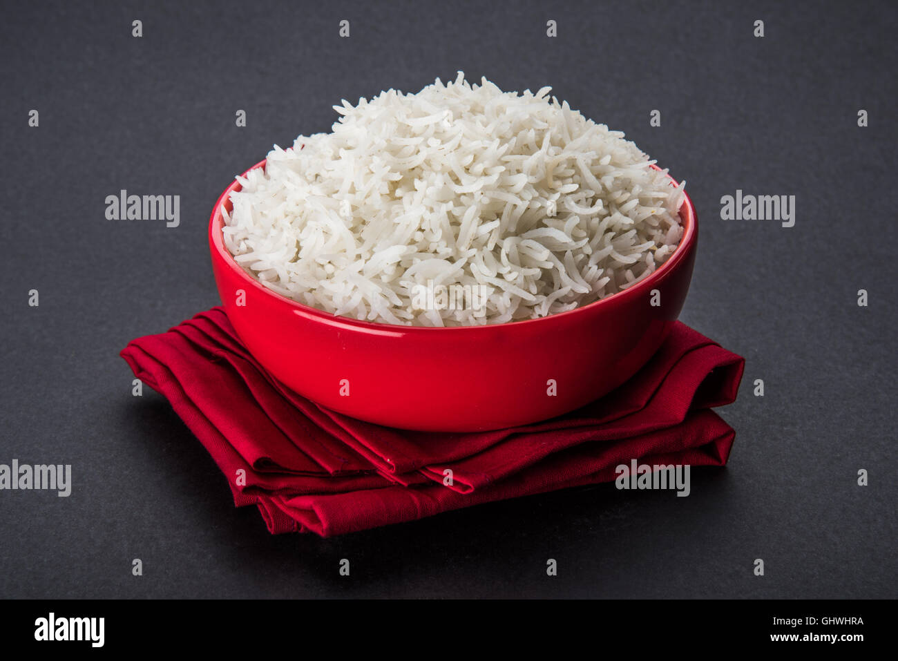 basmati rice in a brass bowl, cooked basmati rice, cooked plain rice
