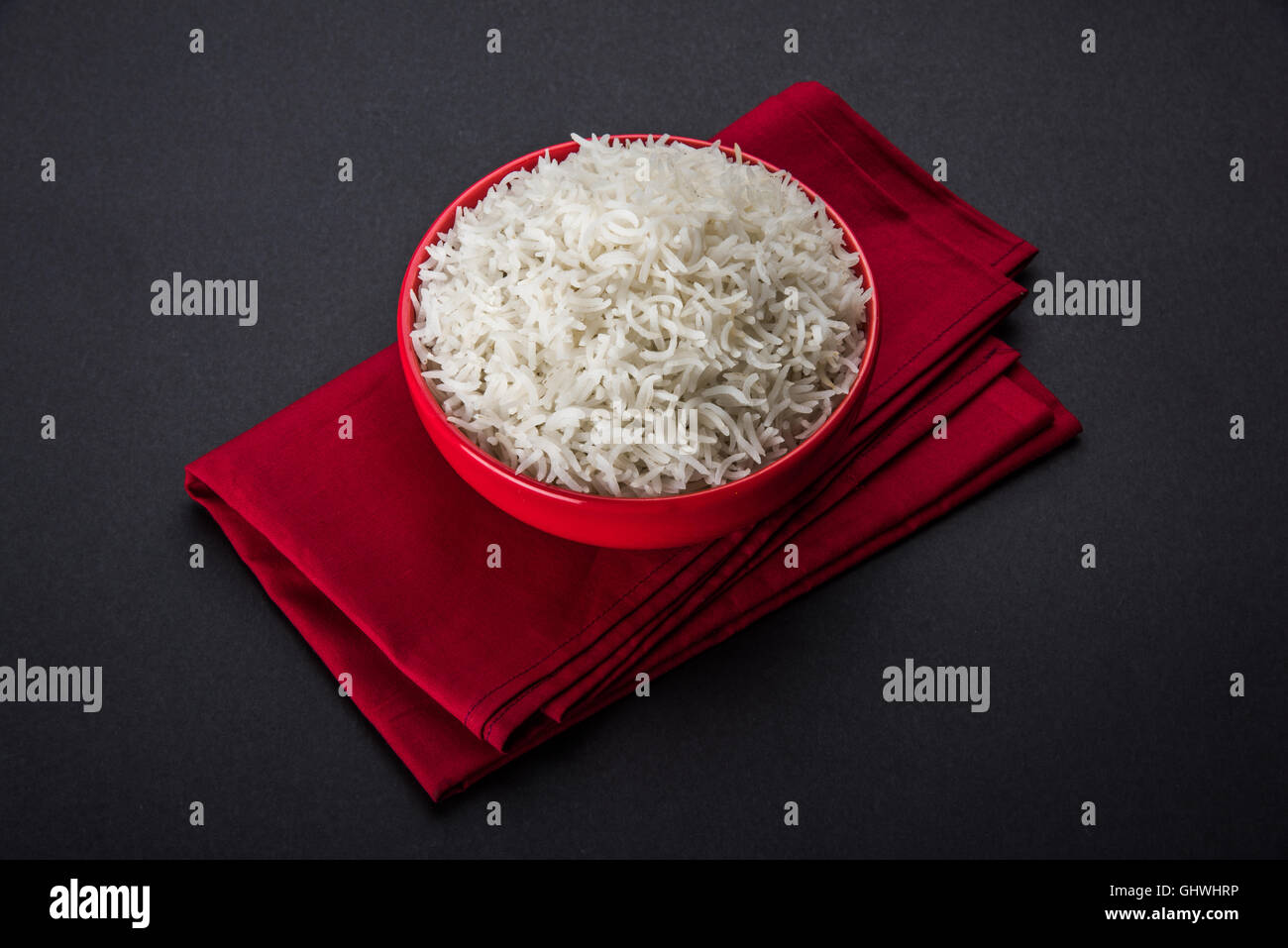 basmati rice in a brass bowl, cooked basmati rice, cooked plain rice