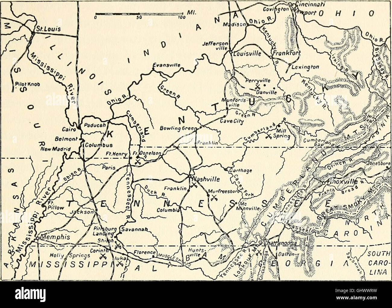 Die Deutschen im amerikanischen Bürgerkriege - (Sezessionskrieg 1861-1865) (1911) Stock Photo