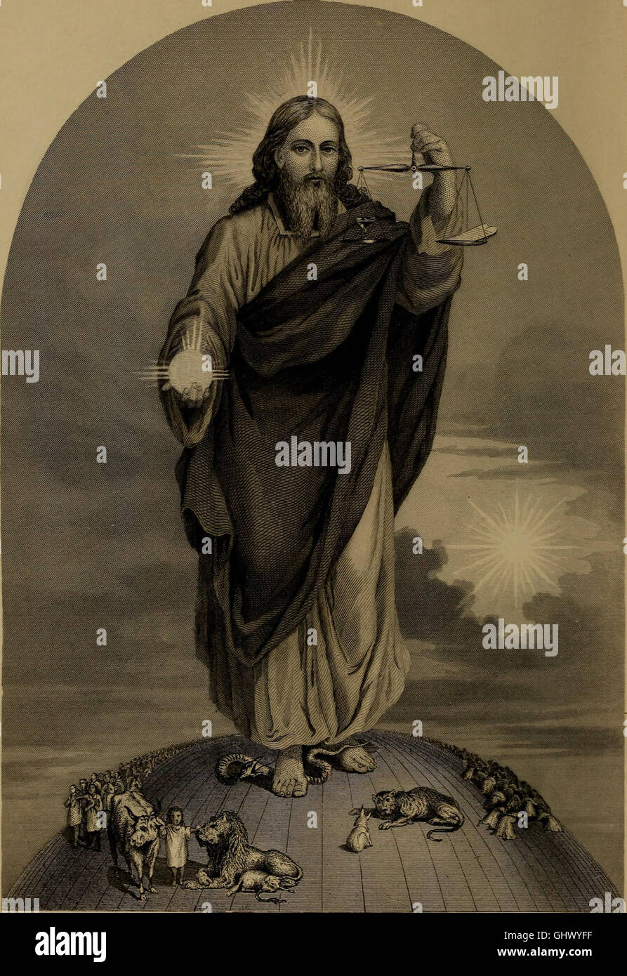 God in nature and revelation (1875 Stock Photo Alamy