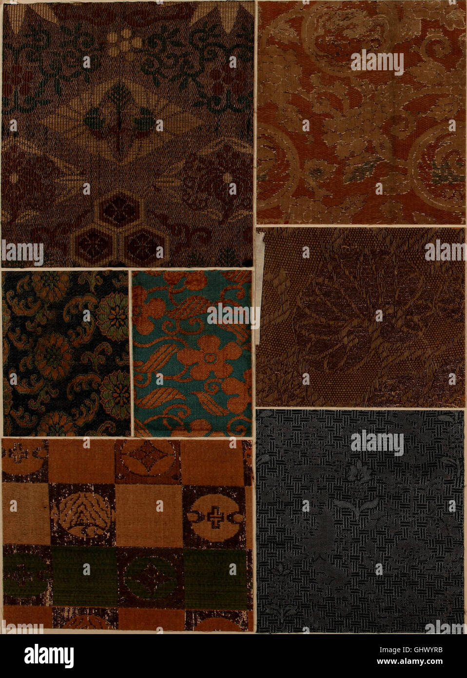 These 1700 samples of Oriental textiles display the intricate designs ...