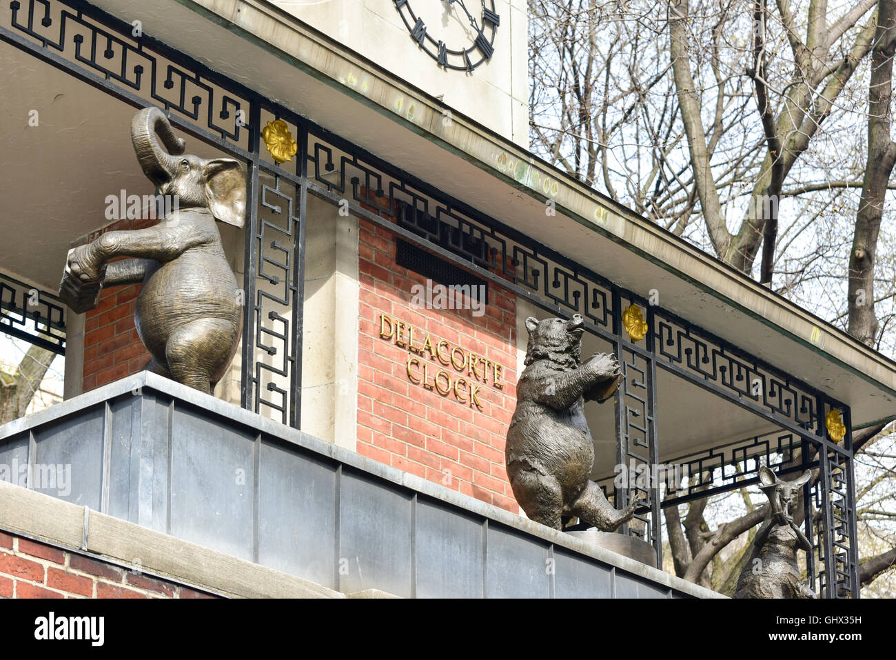 Delacorte Music Clock by the Central Park Zoo in Manhattan. It is a