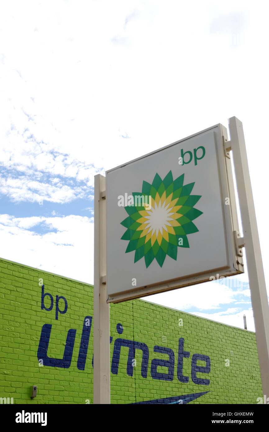 BP Ultimate - British Petroleum Petrol station Victoria Australia Stock Photo