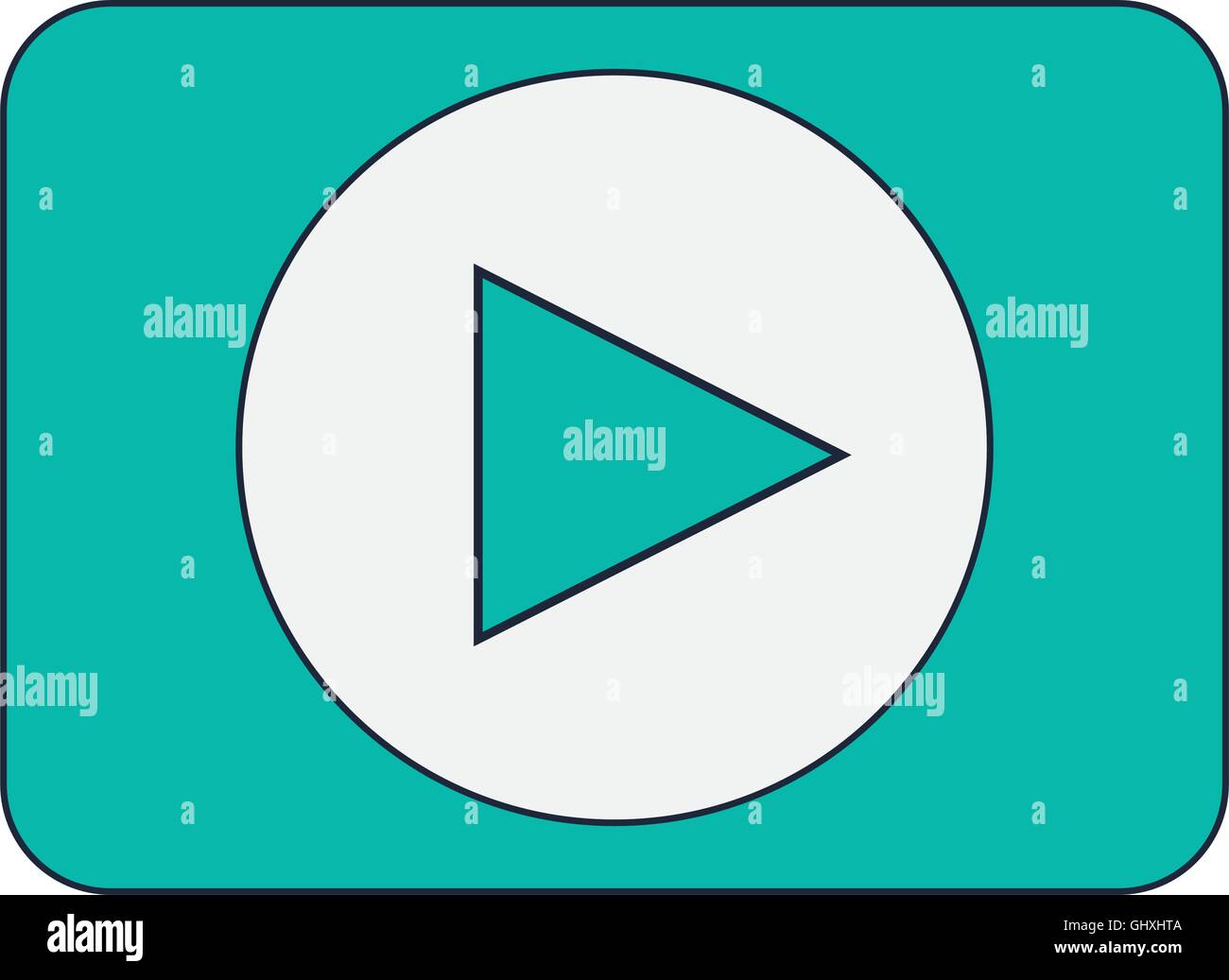 play button icon Stock Vector Image & Art - Alamy