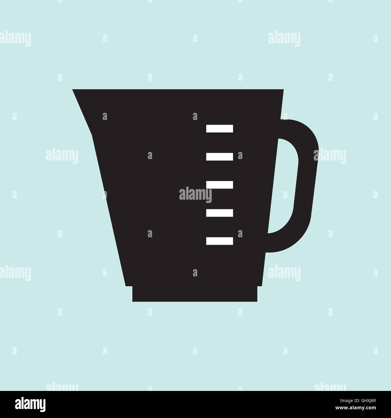 glass cup container water measure Stock Vector Image & Art Alamy