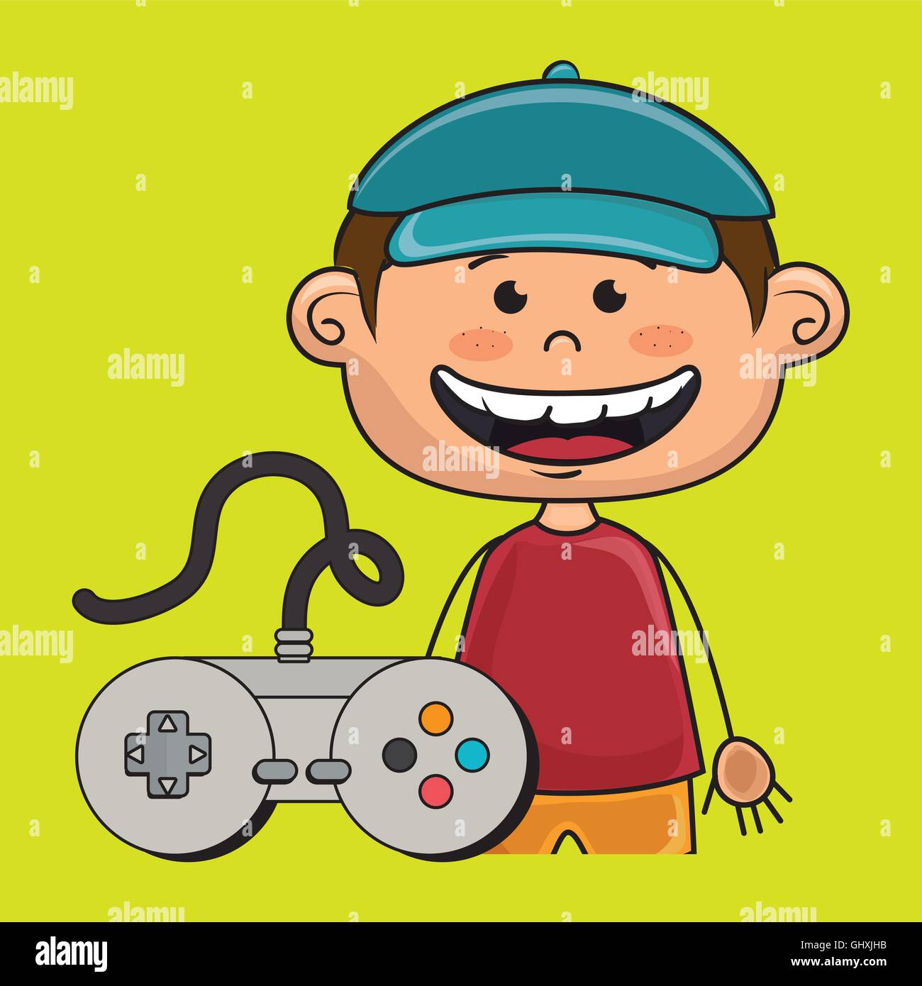 boy control game icon Stock Vector Image & Art - Alamy