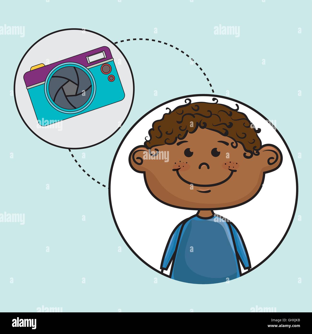 boy camera photo images Stock Vector Image & Art - Alamy