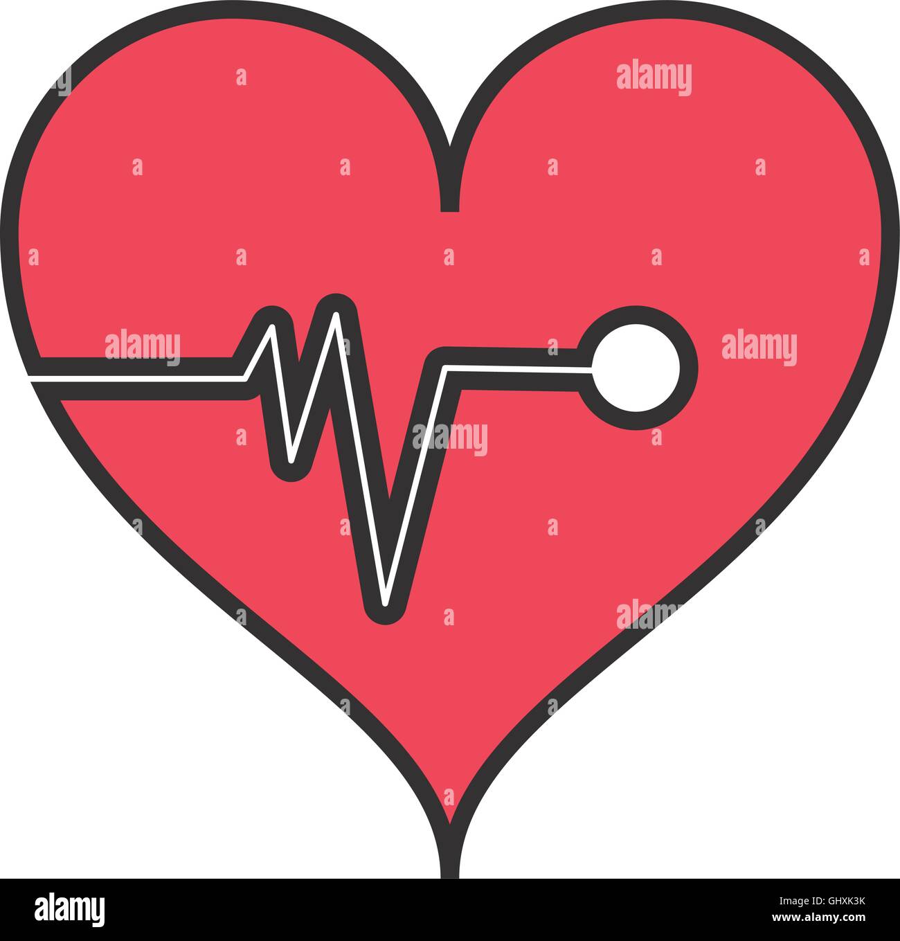 heart cardiogram icon Stock Vector Image & Art - Alamy