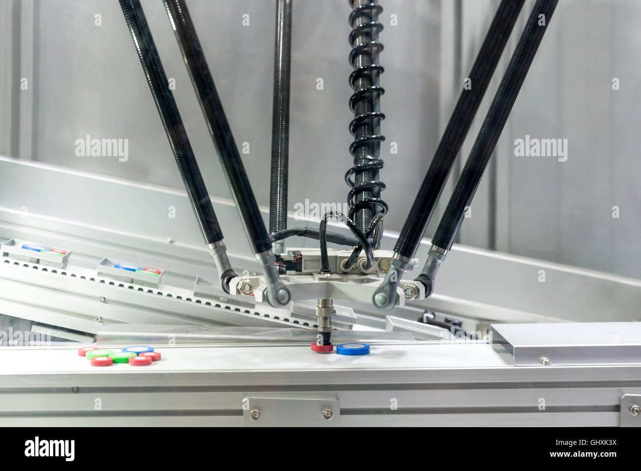 SpiderBot 3D Printer industry work tool working in industry factory. Stock Photo