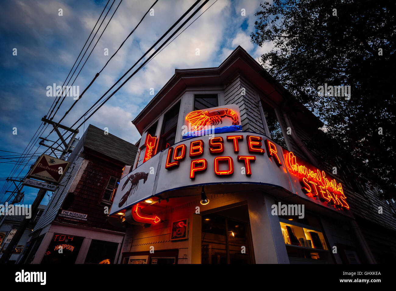 Restaurant in Provincetown, Cape Cod, Massachusetts Stock Photo Alamy