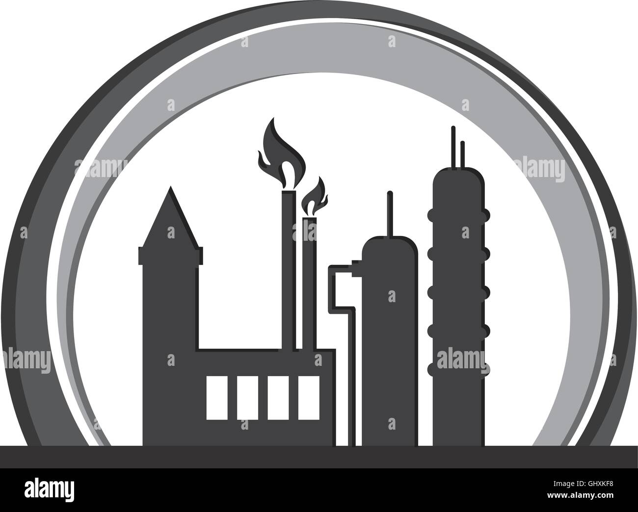 oil refinery icon Stock Vector Image & Art - Alamy